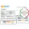 Haiti BUH bank statement template in Word and PDF format