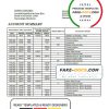 Honduras Banco Atlantida Bank statement template in Word and PDF format