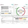 Hong Kong Bank of China (Hong Kong) bank statement template in Excel and PDF format (3 pages)