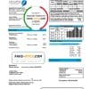 Kuwait Ministry of Electricity and Water utility bill template in Word and PDF format