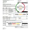 Hong Kong HSBC bank Visa Platinum credit card statement template in Word and PDF format