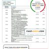 Hungary Erste Bank statement template in Word and PDF format