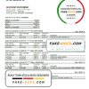 Hungary K&H Bank statement template in Word and PDF format