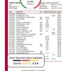 Hungary MKB Bank statement easy to fill template in .xls and .pdf file format