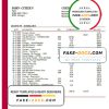 Hungary MKB Bank statement template in Word and PDF format