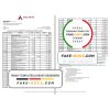 India Axis Bank statement template in Word and PDF format (2 pages)