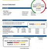 India Federal Bank proof of address statement template in Word and PDF format, .doc and .pdf format