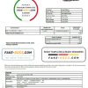 Latvia Baltcom telecommunications utility bill template in Word and PDF format (English version)