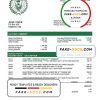 Iraq Rafidain bank statement easy to fill template in Word and PDF format