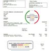 Latvia Renfe utility bill template in Word and PDF format