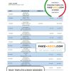 Israel Hapoalim proof of address bank statement template in Word and PDF format