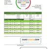 Italy Citibank bank statement easy to fill template in .xls and .pdf file format Italy Citibank bank statement easy to fill template in .xls and .pdf file format