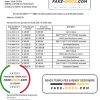 Japan Sumitomo Mitsui Banking Corporation (SMBC) bank statement template in Word and PDF format