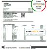 Jordan ABC proof of address bank statement template in Word and PDF format
