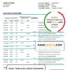 Kazakhstan Forte bank statement template in Word and PDF format