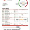 Kazakhstan Kaspi bank proof of address statement template in Word and PDF format