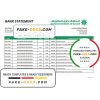 Kuwait Commercial Bank statement easy to fill template in .xls and .pdf file format