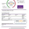 Laos Indochina Bank statement template in Word and PDF format