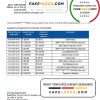 Laos Joint Development Bank (JDB) proof of address bank statement template in Word and PDF format