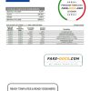 Laos Lao Viet bank statement template, Word and PDF format (.doc and .pdf)