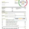 Laos LCNB bank statement template, Word and PDF format (.doc and .pdf)