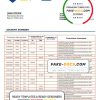 Latvia LPB bank statement template, Word and PDF format (.doc and .pdf)