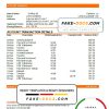 Latvia Swedbank bank statement easy to fill template in .xls and .pdf file format