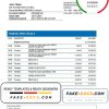 Lebanon BBAC Bank proof of address statement template in Word and PDF format