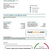 Lebanon Emirates Lebanon Bank statement template in Word and PDF format, good for address prove