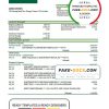Lesotho Nedbaank Bank statement template in Word and PDF format
