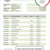 Liberia Central Bank of Liberia bank statement template in Word and PDF format