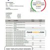 Liechtenstein LGT Bank statement template in Word and PDF format