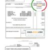 Mauritius Telecom Mauritius utility bill template in Word and PDF format