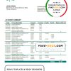 Lithuania (Litva) DNB bank statement template in Word and PDF format