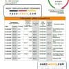 Lithuania Swedbank bank statement template in Word and PDF format