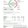 Netherlands NUON gas utility bill template in Word and PDF format in Dutch language