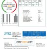 Peru Sedapal La Atarjea water utility bill template in Word and PDF format