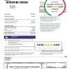 Philippines Globe Business utility bill template in Word and PDF format