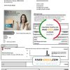 Portugal EDP electricity utility bill template in Word and PDF format