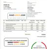 Romania SIGLA COMPANIEI utility bill template in Word and PDF format