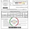 Russia Gazprom utility bill template in Word and PDF format, fully editable
