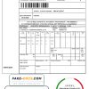 Russia Izveshenie utility bill template in Word and PDF format, fully editable
