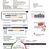 Spain E.ON electricity utility bill template in Word and PDF format