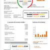 Spain Orange easy fillable utility bill template in Word and PDF format