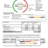 Germany Wavwasser utility bill template in Word and PDF format