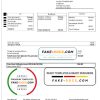 Sweden Com Hem utility bill template in Word and PDF format