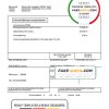 Sweden NVSH Energi utility bill template in Word and PDF format