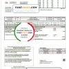 Switzerland Repower AG utility bill template, fully editable in Word and PDF format