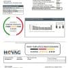 Syria HOVAG Company electricity utility bill template in Word and PDF format