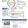 Croatia Hrvatska Elektroprivreda electricity utility bill template in Word and PDF format